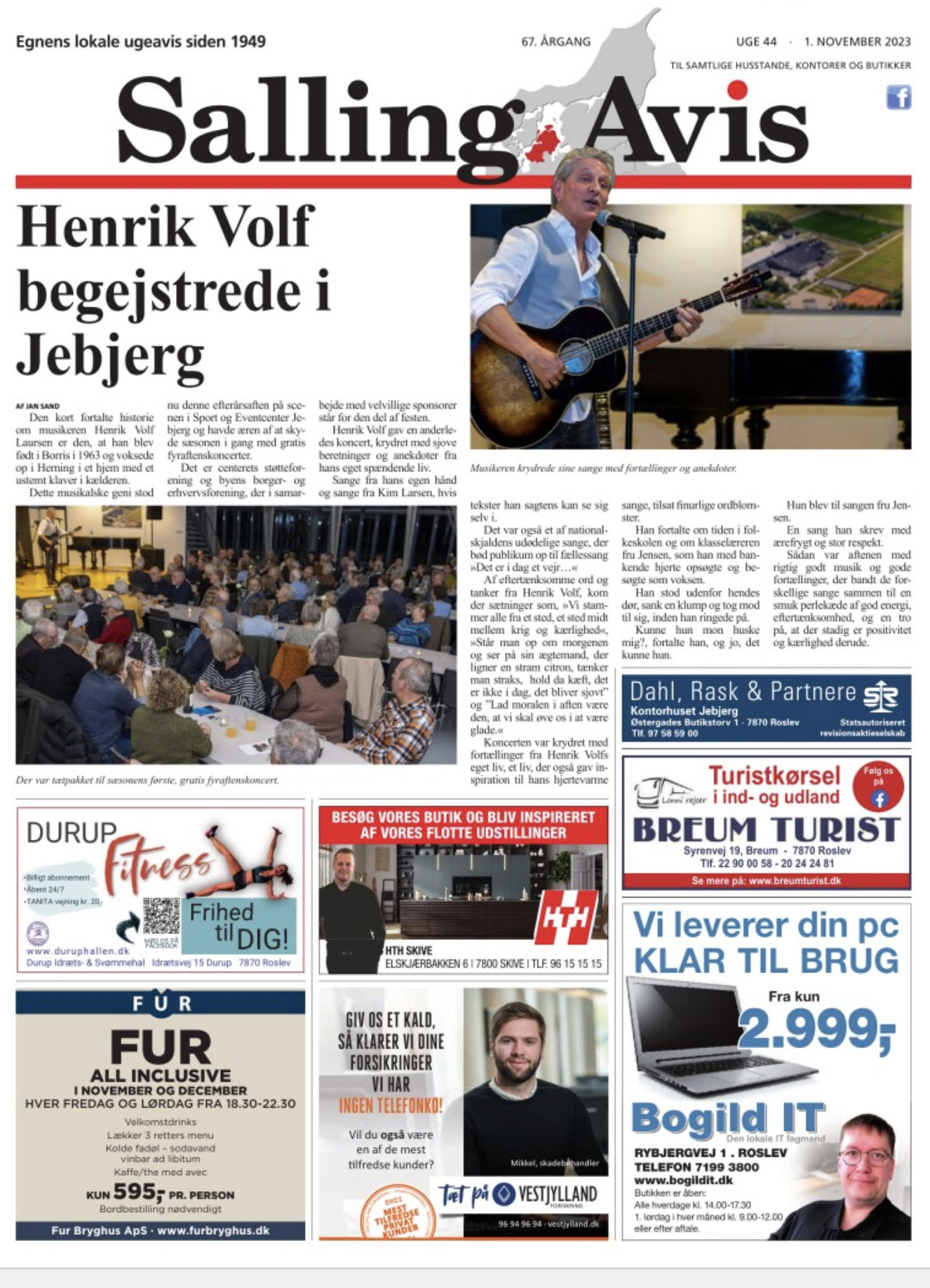 Henrik Volf - Alt Det Der Tåler Dagens Lys - anmelddelse - Salling Avis